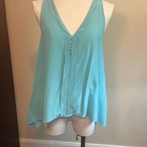 Trina Turk Sleeveless Aqua Top